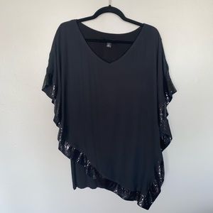 Blouse with Chiffon / Sequence